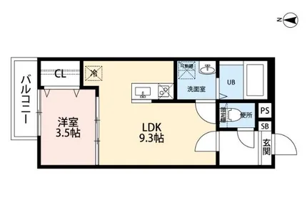 ブルノ【3階】の間取り