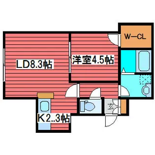 サンテラス西岡【2階】の間取り