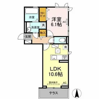 コンフォール西小鷹野 Ⅲ【1階】の間取り