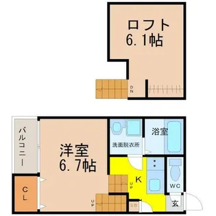 stage西日置【2階】の間取り