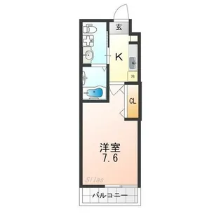 THE CITY RESIDENCE京都吉祥院【5階】の間取り