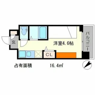 キャンパスヴィレッジ京都一乗寺【2階】の間取り