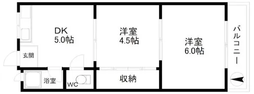 タカイレジデンス【2階】の間取り