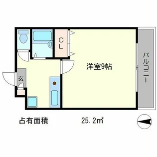 ヴィルラ北白川【1階】の間取り