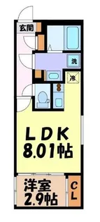 quador御器所NOIR【2階】の間取り