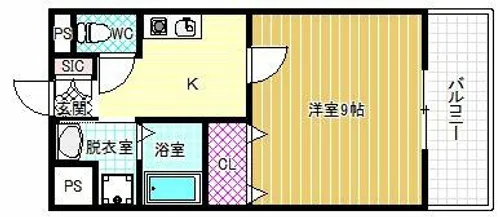 ティーエヌコート【3階】の間取り