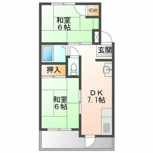 樋口マンション【1階】の間取り