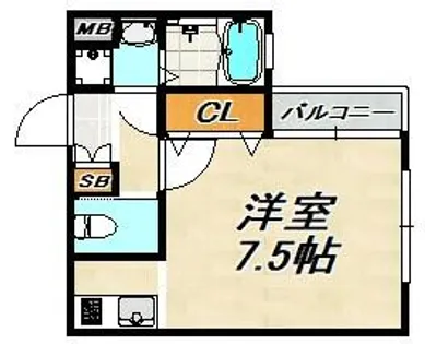 エビラ須磨【1階】の間取り