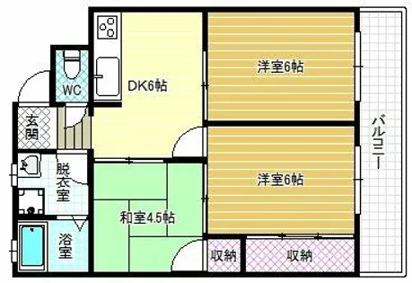 ヴィラサンシャイン【4階】の間取り