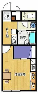 レオパレスM-1【102号室】の間取り