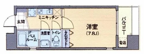 プロスペクト中之島【4階】の間取り