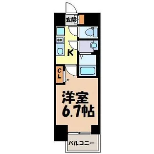 プレサンス鶴舞ファースト【15階】の間取り