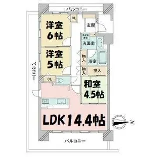 WillDo黒川【3階】の間取り