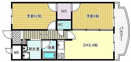 アリエス【5階】の間取り
