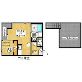 Grandtic東別院【2階】の間取り