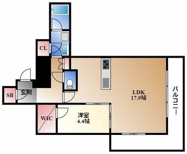 ラア・ケア覚王山【8階】の間取り