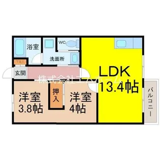 唐山ビル【501号室】の間取り