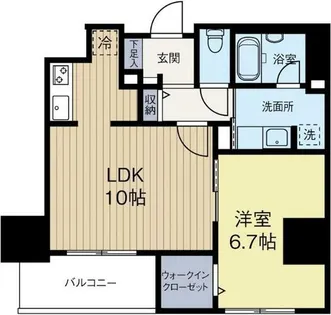 福岡県福岡市博多区博多駅東3丁目【マンション】の間取り
