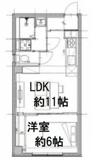 CITY SPIRE立売堀【2階】の間取り