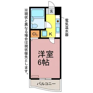 リード豊橋Ⅱ【202号室】の間取り