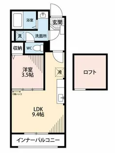 愛知県岡崎市柱1丁目【アパート】の間取り