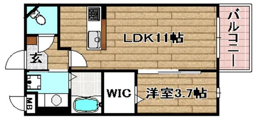 エスペランサ【1階】の間取り
