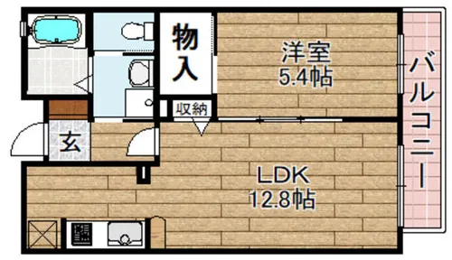 檪ハイツ【202号室】の間取り