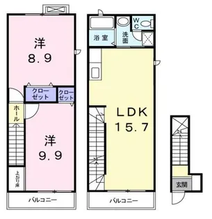 ヴィエント【2階】の間取り