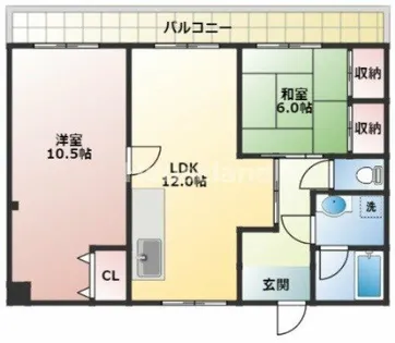 第二藤村マンション【401号室】の間取り