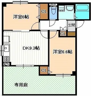 クレストコート【1階】の間取り