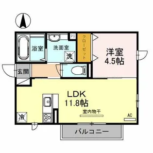 プチアングル【2階】の間取り
