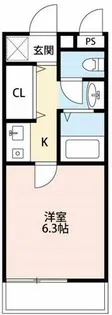 エドスプリングス東館【2階】の間取り