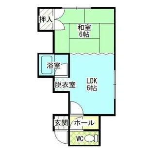 メゾン第一カネカク【2号室】の間取り