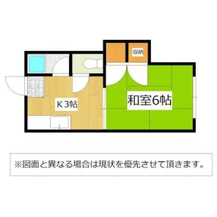 福岡県北九州市八幡東区白川町【アパート】の間取り