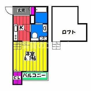 フェリーチェ井尻【205号室】の間取り