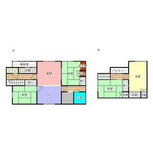 北海道網走市字卯原内【一戸建】の間取り