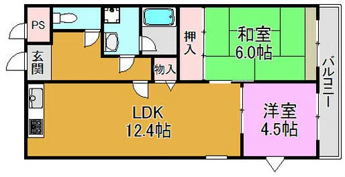 デルニエアン【4階】の間取り