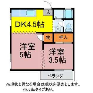曙ハイツ【C号室】の間取り