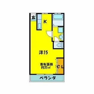 ドムール松原【3階】の間取り