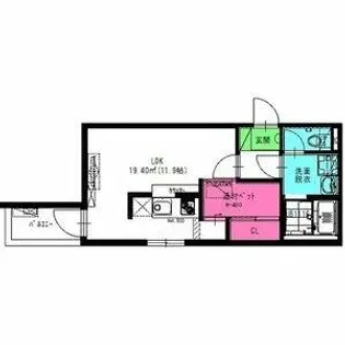 RadIAnce丸の内【4階】の間取り