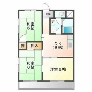 アスカ Ⅱ【3階】の間取り
