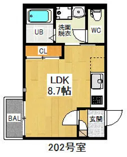 Grandtic Ban【2階】の間取り