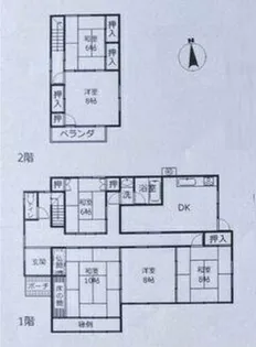 愛知県犬山市大字犬山字天王坂【一戸建】の間取り