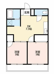 ライトハイツC棟【101号室】の間取り