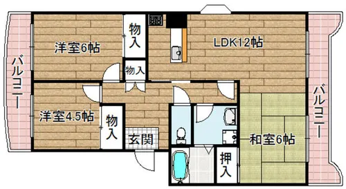 セピアコート芝生【202号室】の間取り