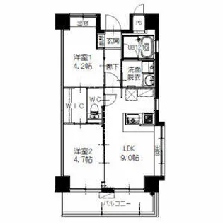 ヒルクレスト大橋I【301号室】の間取り