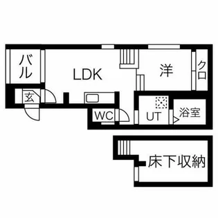 ハーモニーテラス愛知町Ⅴ【1階】の間取り