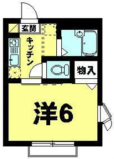 フィネス後三条【1階】の間取り