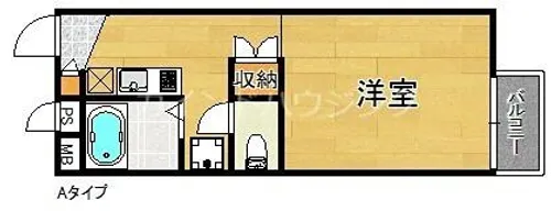 レオパレスかつらぎ【1階】の間取り