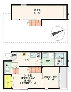 ハーモニーガーデン【2階】の間取り